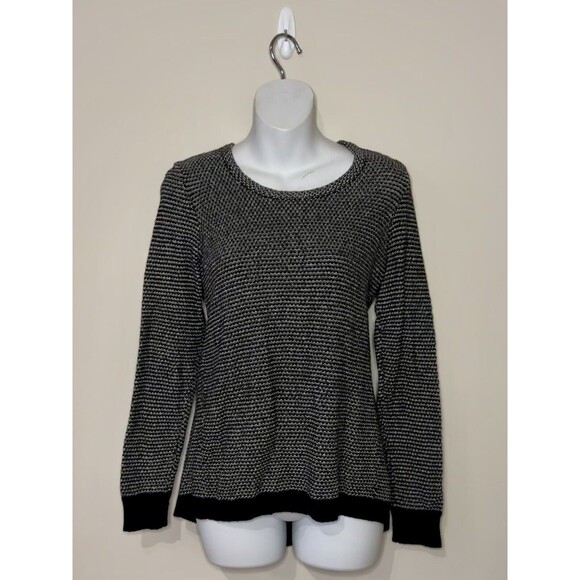 Madewell Riverside Dotweave Pullover Hi Lo Sweater Size S Small EUC! - Picture 2 of 5